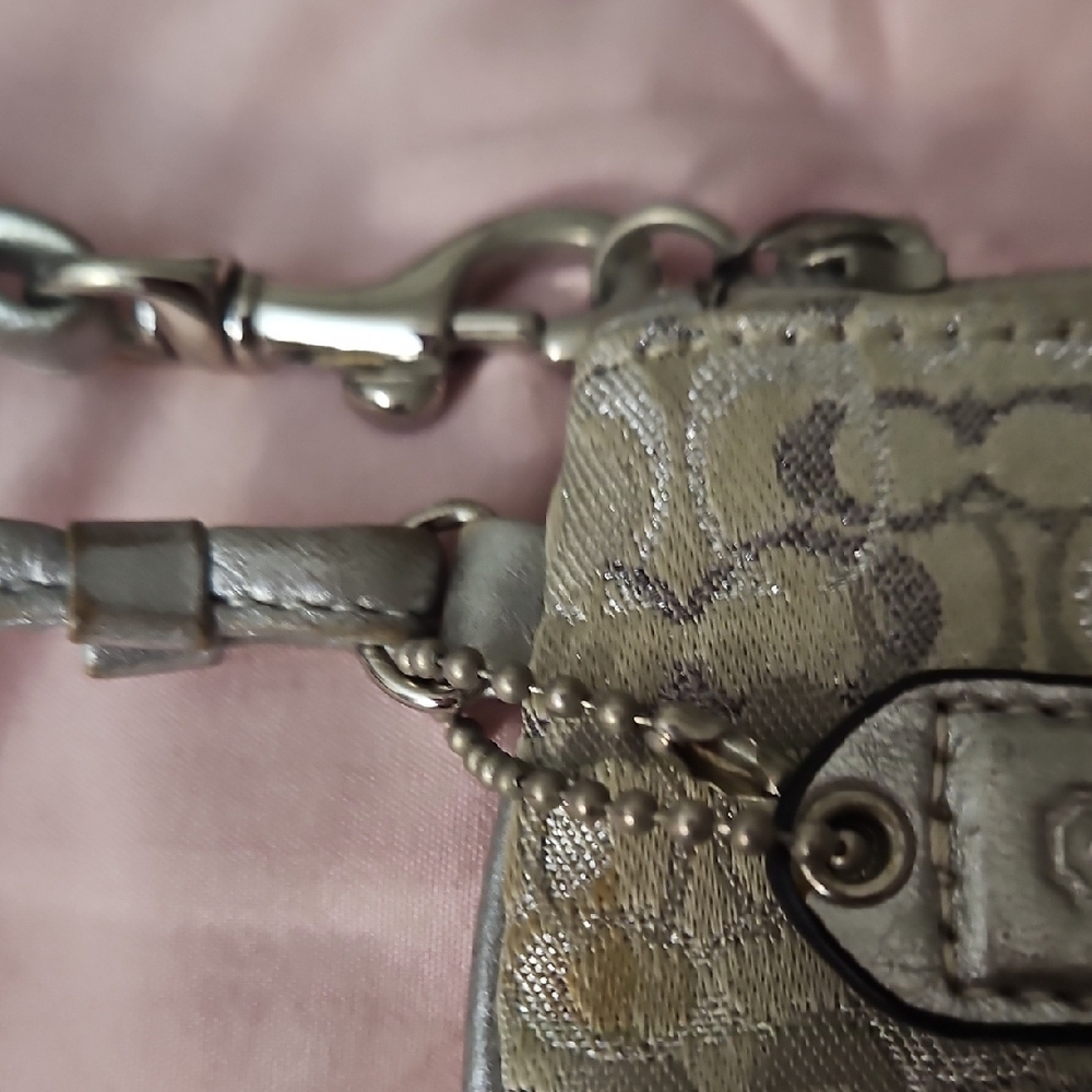 Coach Metallic Wristlet Duo - Silver and Black - Picture 4 of 7